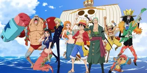 The Straw Hat Pirates Set Sail On Their Grand Voyage To Find One Piece! Wallpaper