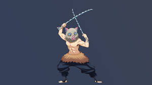 The Strong Willed Inosuke Of Demon Slayer. Wallpaper