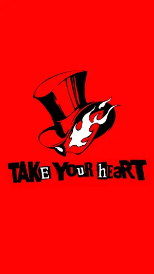 The Stylish Logo Of The Popular Video Game Persona 5 Wallpaper