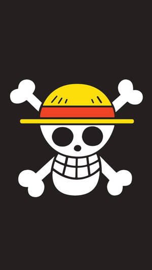 The Symbol Of The Straw Hat Pirates In The World Of One Piece Wallpaper