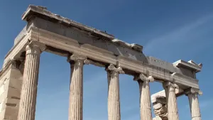 The Tall Pillars Of The Erechtheion Wallpaper