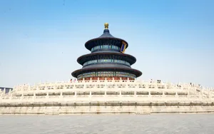 The Temple Of Heaven's Hall Viewed From One Side Wallpaper