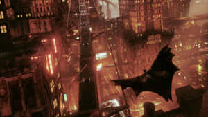 The Thriving Skyline Of Batman City. Wallpaper