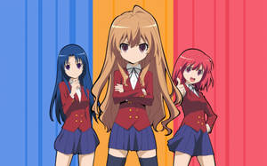 The Toradora Trio -- Ami, Taiga, And Minori. Wallpaper