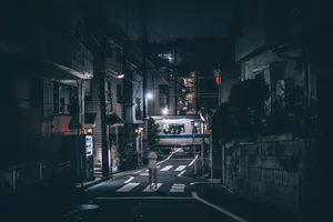 The Ukiyo-e Inspired Dark Japanese Landscape Wallpaper