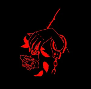 The Ultimate Fusion - Black And Red Aesthetic Wallpaper