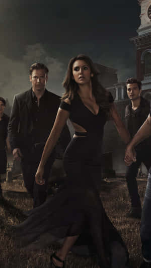 The Vampire Diaries Season 1 Poster Wallpaper