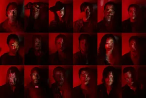 The Walking Dead Red Character Poster Wallpaper