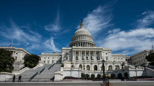 The White House Panoramic View Wallpaper