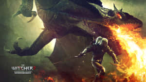 The Witcher 1920x1080 Geralt And Dragon Wallpaper