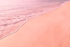 “the Wonders Of Nature: A Pink Beach Aesthetic” Wallpaper