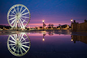 Theme Park After The Rain Wallpaper