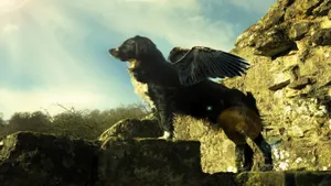 This Cool Dog Is Ready For An Adventure! Wallpaper