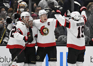 Thomas Chabotman Ottawa Senators Celebrating Wallpaper