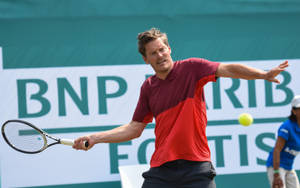 Thomas Enqvist In Red Shirt Wallpaper