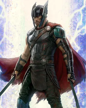 Thor, Norse God Of Thunder, Gear Up For Battle Wallpaper