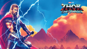 Thor Superhero Movie Digital Poster Wallpaper