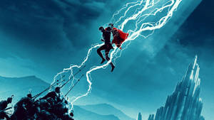 Thor Superhero Stormbreaker With Thunders Wallpaper