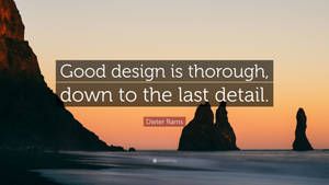 Thorough Design Sunset Quote Wallpaper