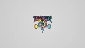 Thrasher Rainbow Skategoat Logo Wallpaper