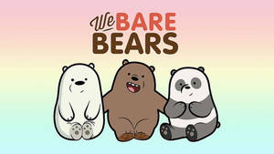 Three Bears Rainbow Poster Wallpaper