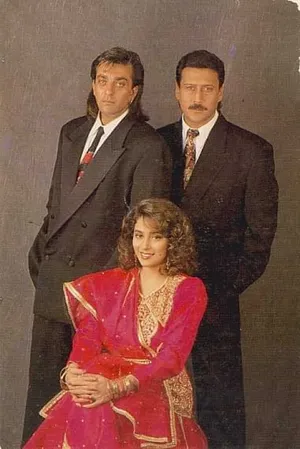 Three Main Characters Of Khalnayak Wallpaper