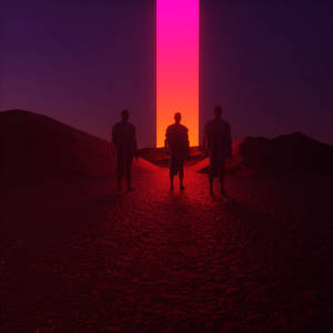 Three Men In Front Portal Wallpaper