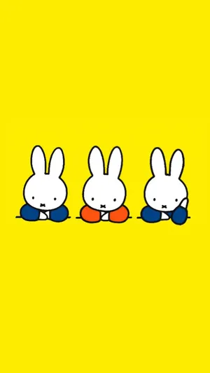 Three Miffy Characters Wallpaper