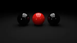 Three Snooker Balls Wallpaper