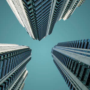 Three Tower Skyscrapers Wallpaper