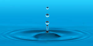 Three Water Droplets Wallpaper