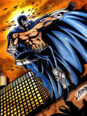 Thrilling Blue Demon Comic Book Cover Wallpaper