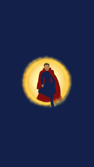 Through The Portal Doctor Strange Minimalist Wallpaper