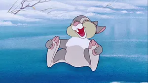 Thumper Sliding Happily Wallpaper