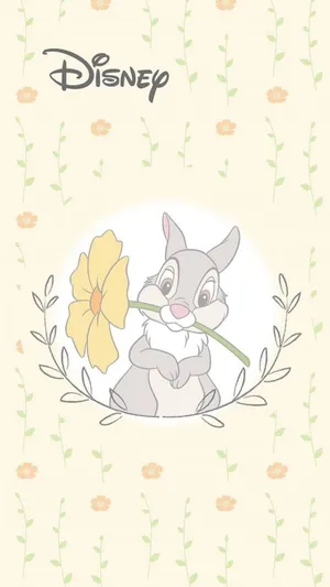 Thumper With Flower Wallpaper