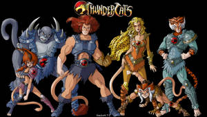 Thundercats 1985 Animated Heroes In Action Wallpaper