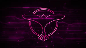Tiesto Logo In Purple Wallpaper
