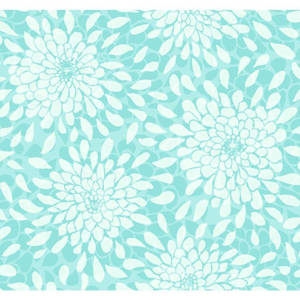 Tiffany Blue Flower Patterns Wallpaper