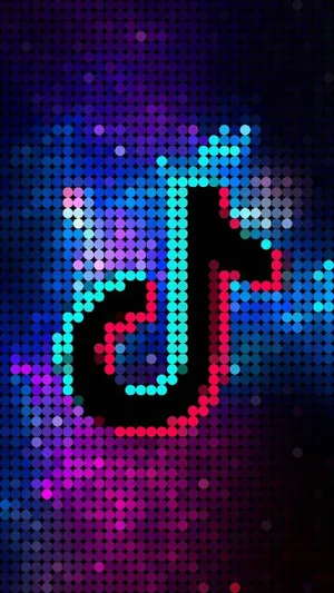 Tiktok Aesthetics Disco Logo Wallpaper