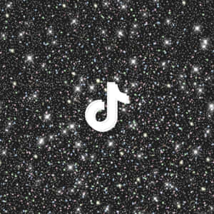 Tiktok Aesthetics Glittery Logo Wallpaper