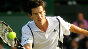 Tim Henman Hitting Tennis Ball Wallpaper