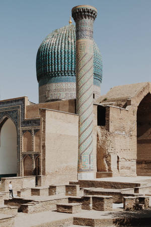 Timeless Architecture - The Majestic Dome Of Gur-e-amir, Samarkand Wallpaper