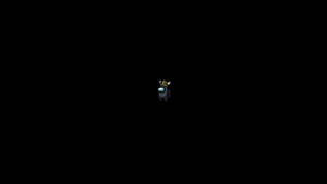 Tiny Among Us Black Crew Mate Wallpaper