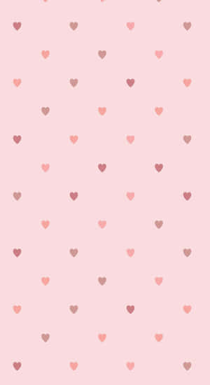 Tiny Pattern Pink Hearts Iphone Wallpaper