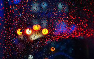 Tiny Raindrops On Colorful Bokeh Wallpaper