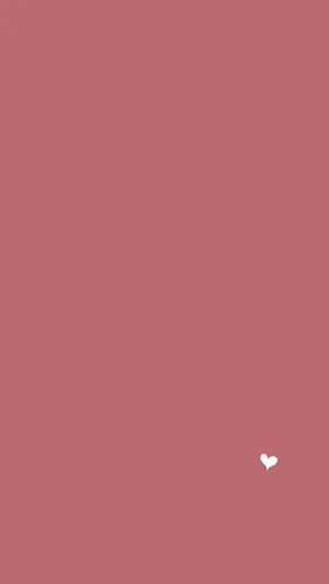 Tiny White Heart Plain Aesthetic Wallpaper