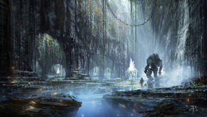 Titanfall Swamp Rocks Wallpaper