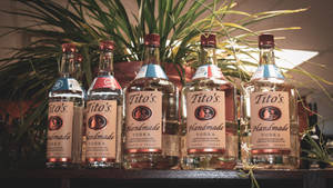 Titos Vodka Distilled Yellow Corn Spirit Wallpaper