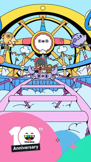 Toca Boca Amusement Park Wallpaper