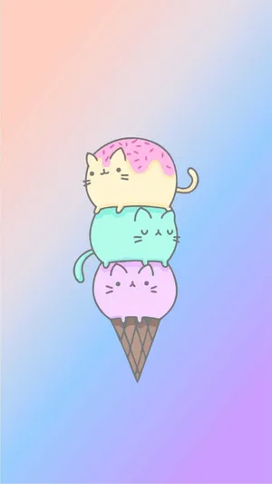 Toca Boca Ice Cream Cats Wallpaper
